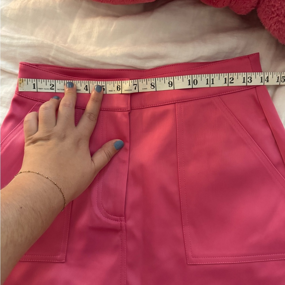 Satin Mini Pink Skirt